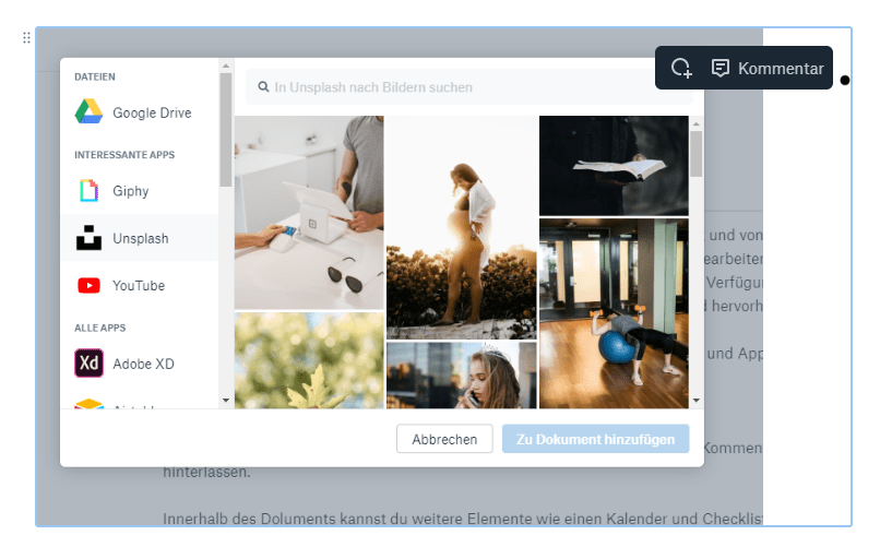 Bilder direkt kommentieren in Paper Dropbox