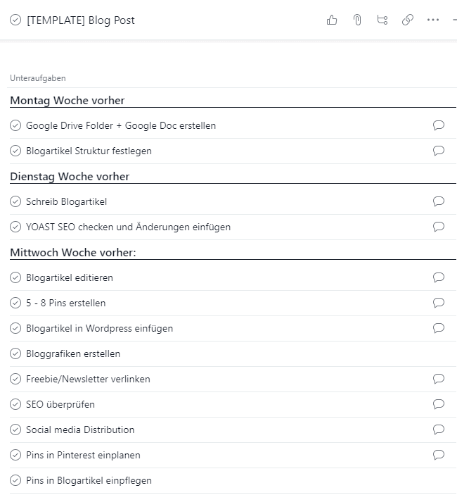 Standardisierte Prozesse für Abläufe