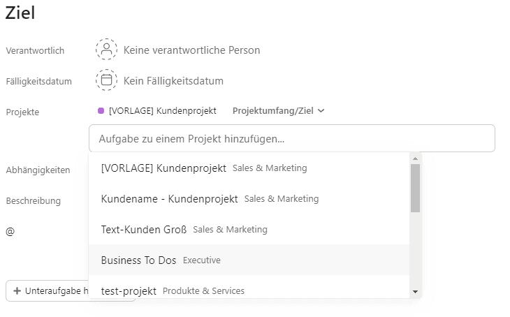 Füge eine Aufgabe mehreren Projekten hinzu - asana 6 Hacks und Tricks - Olga Weiss Technik-Expertin