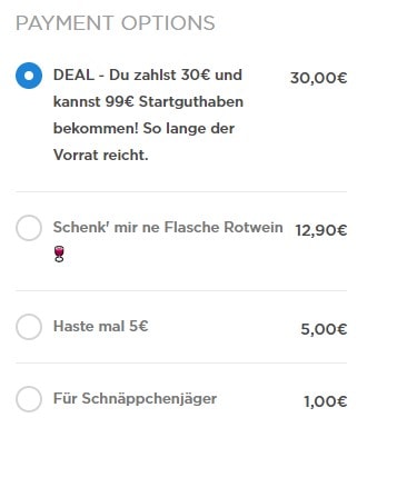 Kreative Namen für Zahlungsplänge bei einem elopage Produkt